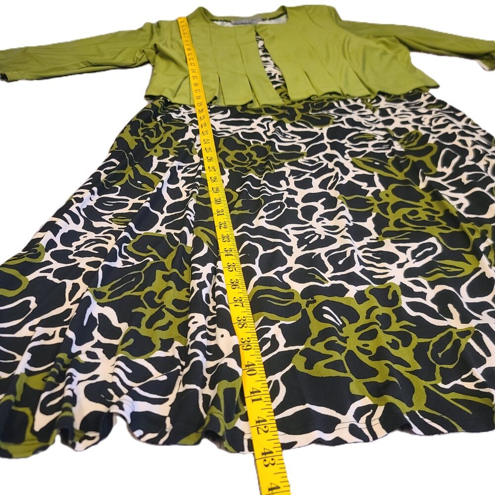 NWT DANNY AND NICOLE 2 Piece Women's Floral Midi Dress with Jacket Size 2X - Picture 11 of 16